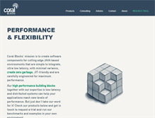 Tablet Screenshot of coralblocks.com